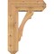 Ekena Millwork Olympic Craftsman Smooth Bracket w/ Offset Brace, Western Red Cedar, 7 1/2"W x 20"D x 28"H BKT0806X20X28OLY04SWR - alternate 4